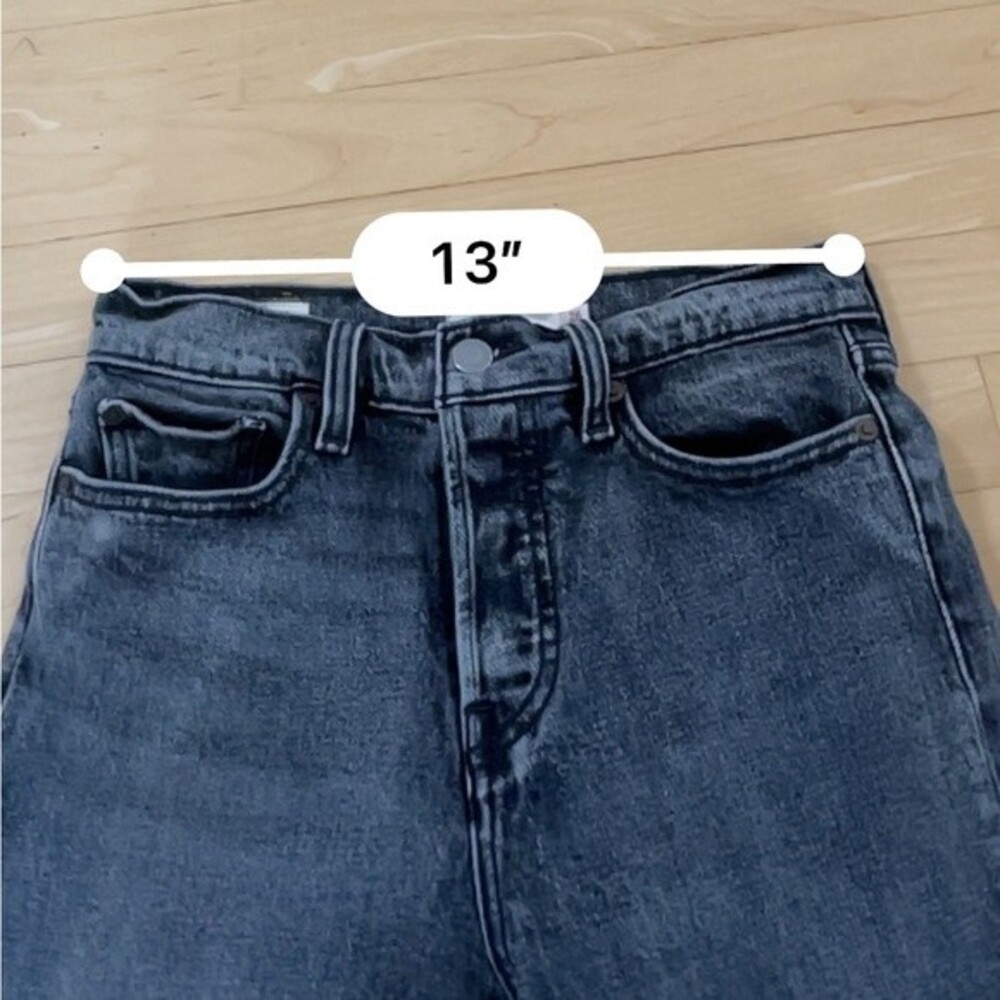 Levi’s Wedgie Icon High Rise Tapered Straight Fit Jeans in Charcoal Gray 26 NWOT - Picture 12 of 16